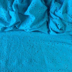 Tecido Laise Bordada Azul Claro- LIVE
