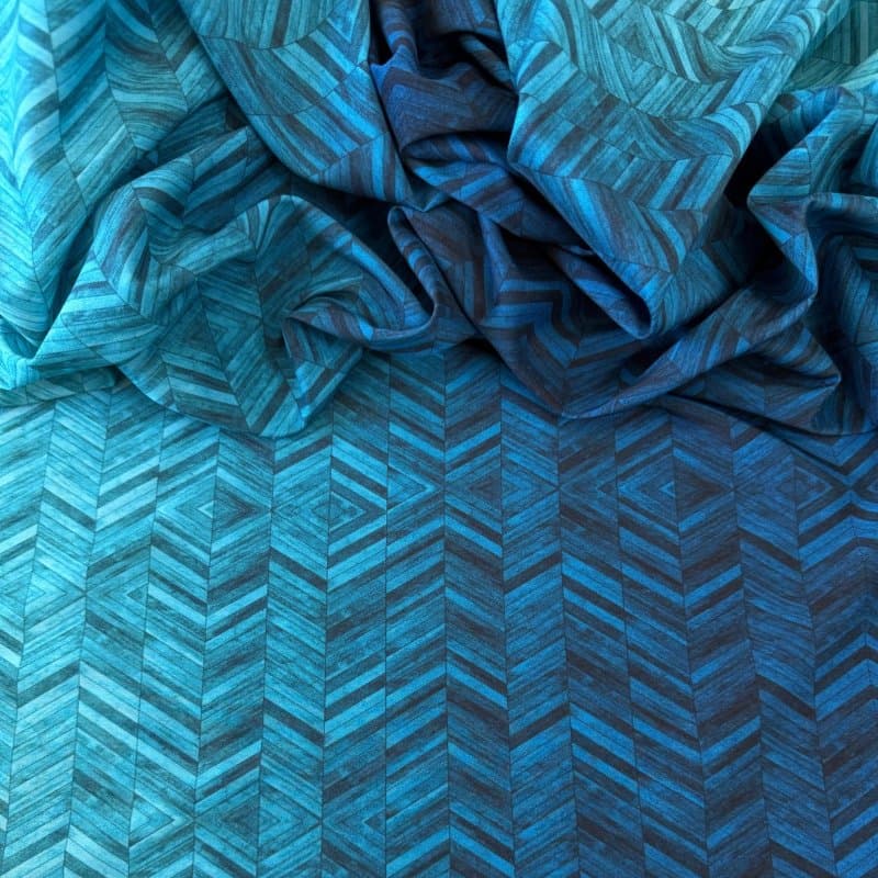 Tecido Estampado Viscoseda - Degrade Blue Atacado