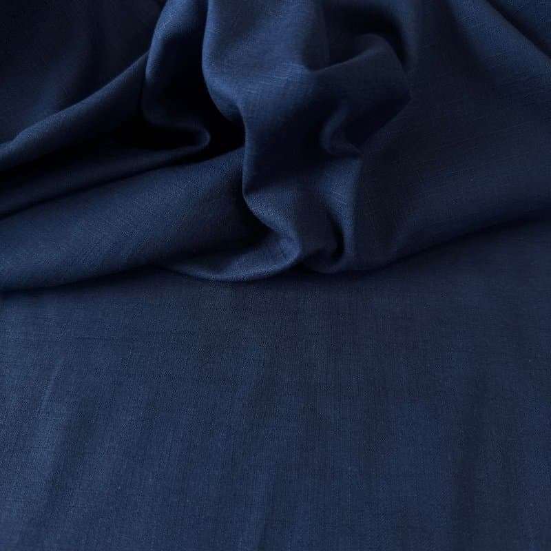 Tecido Cambraia de Algodão - Azul Marinho