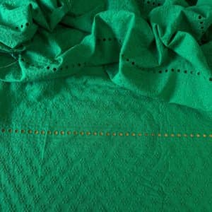 Tecido Laise Bordada Verde - LIVE 