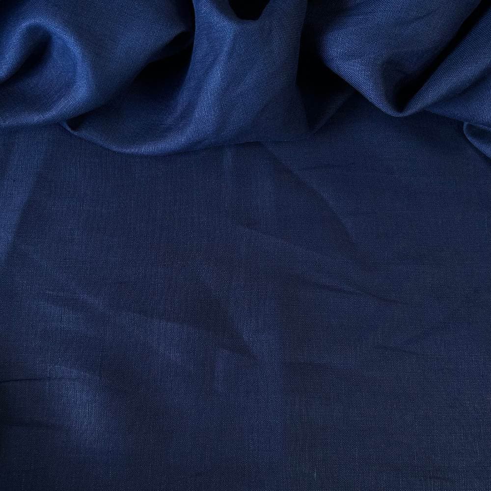 Tecido Linho Puro para Alfaiataria Azul Marinho - 100% Linho