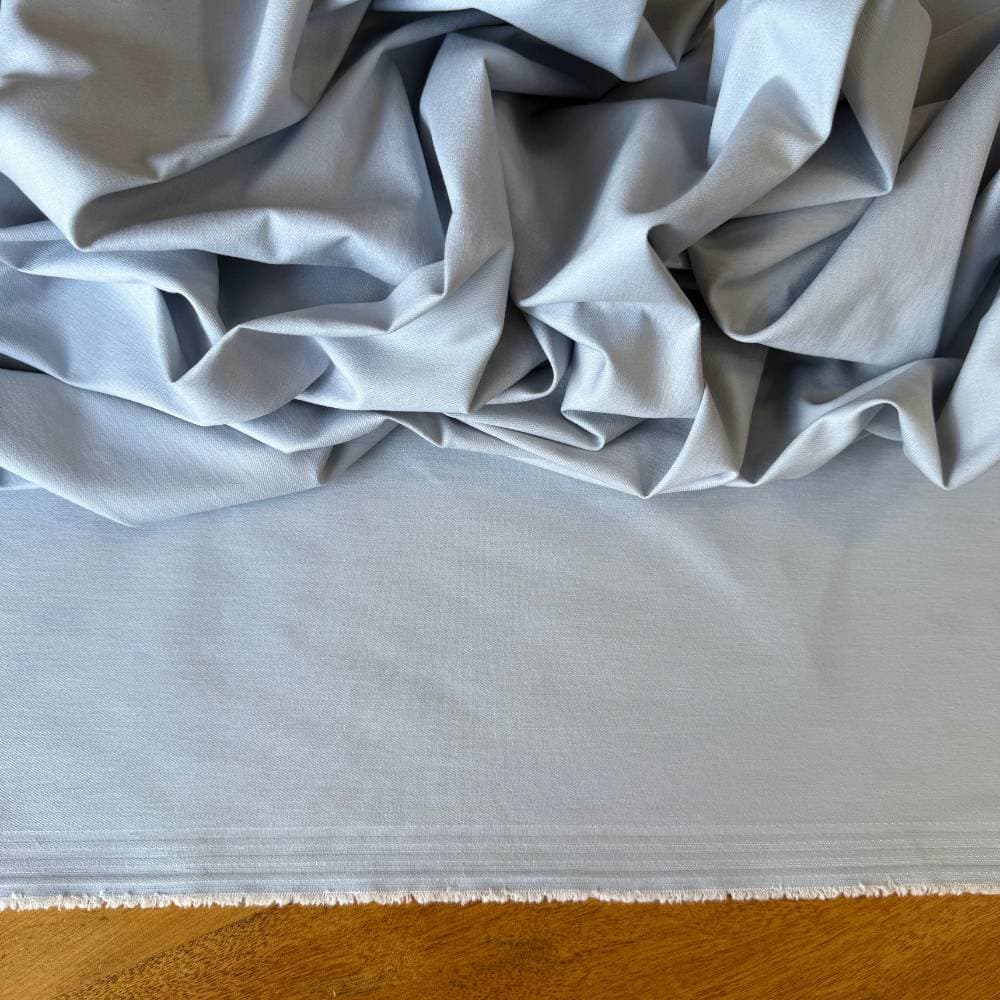 Tecido Sarja com Liocel e Elastano para Alfaiataria Premium - Azul Bebê