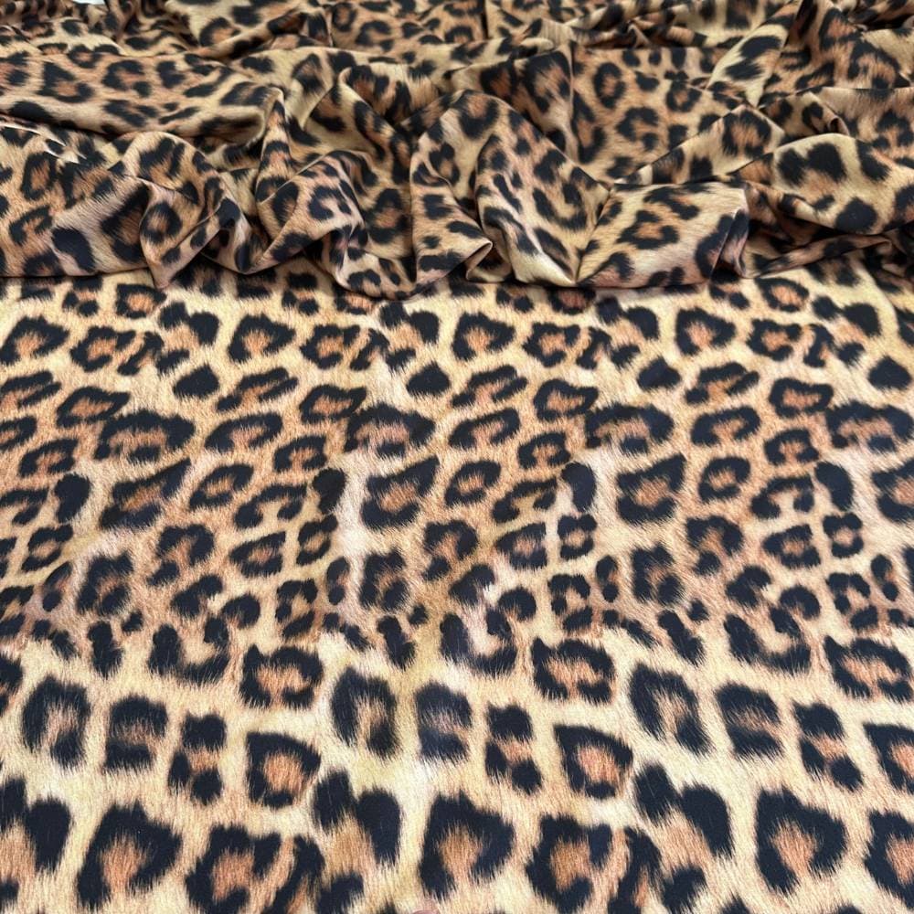 Tecido Estampado Viscoseda Oncinha Animal Print 2 - Atacado