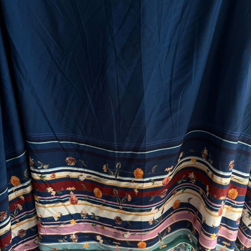 Tecido Viscose 100% - Blue Barrado Duplo