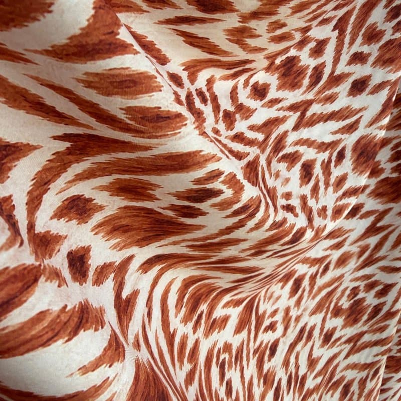 Tecido Estampado Viscoseda Animal Print Ethnic Blur - Atacado