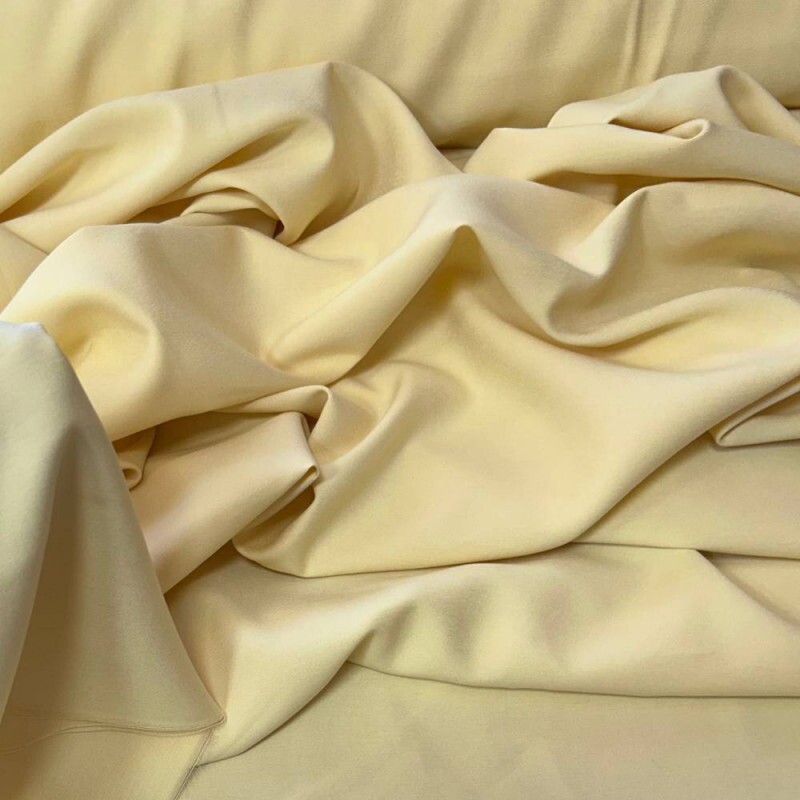 Tecido Alfaiataria Liocel Marrant Premium Amarelo Manteiga