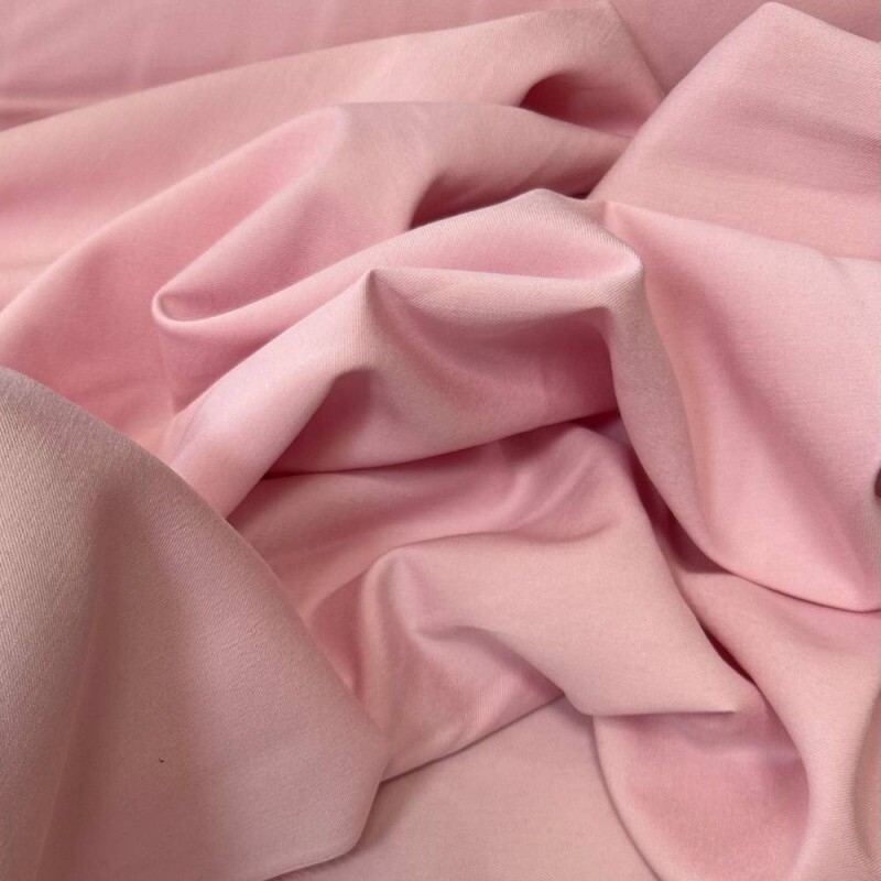 Tecido Alfaiataria Liocel Marrant Premium Rosa Algodão Doce