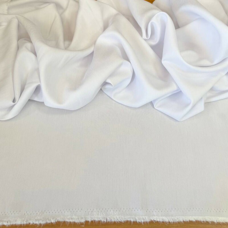 Tecido Alfaiataria Liocel Marrant Premium Branco