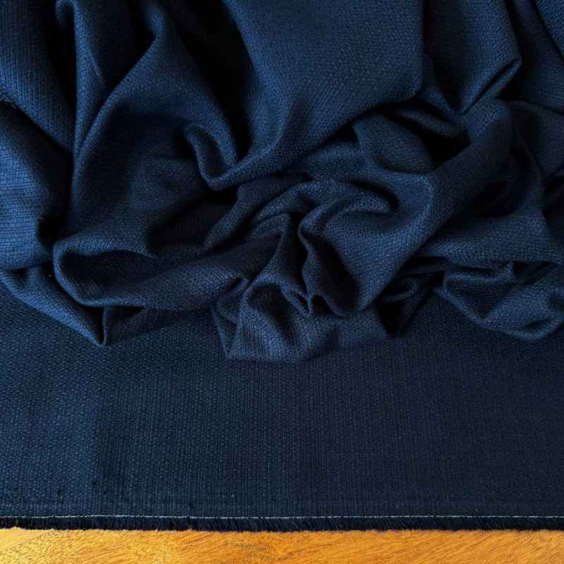  Tecido Algodão com Linho Provença - Azul Petróleo