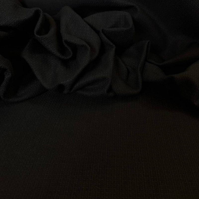  Tecido Algodão com Linho Provença - Preto