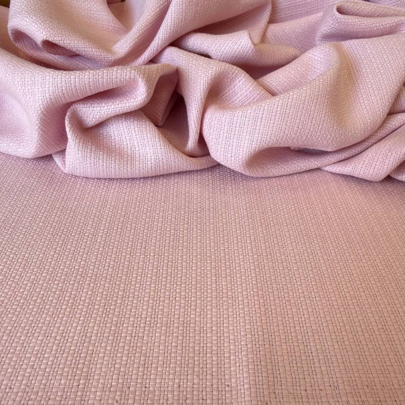  Tecido Algodão com Linho Provença - Rosa Bebê