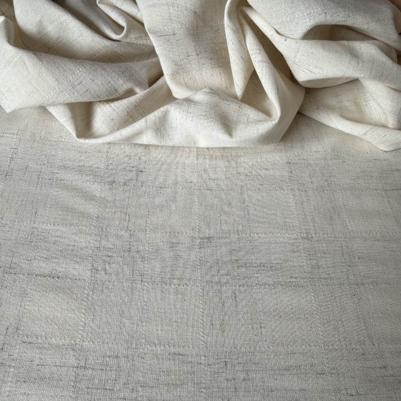 Tecido Cambraia de Algodão e Linho -  Natural