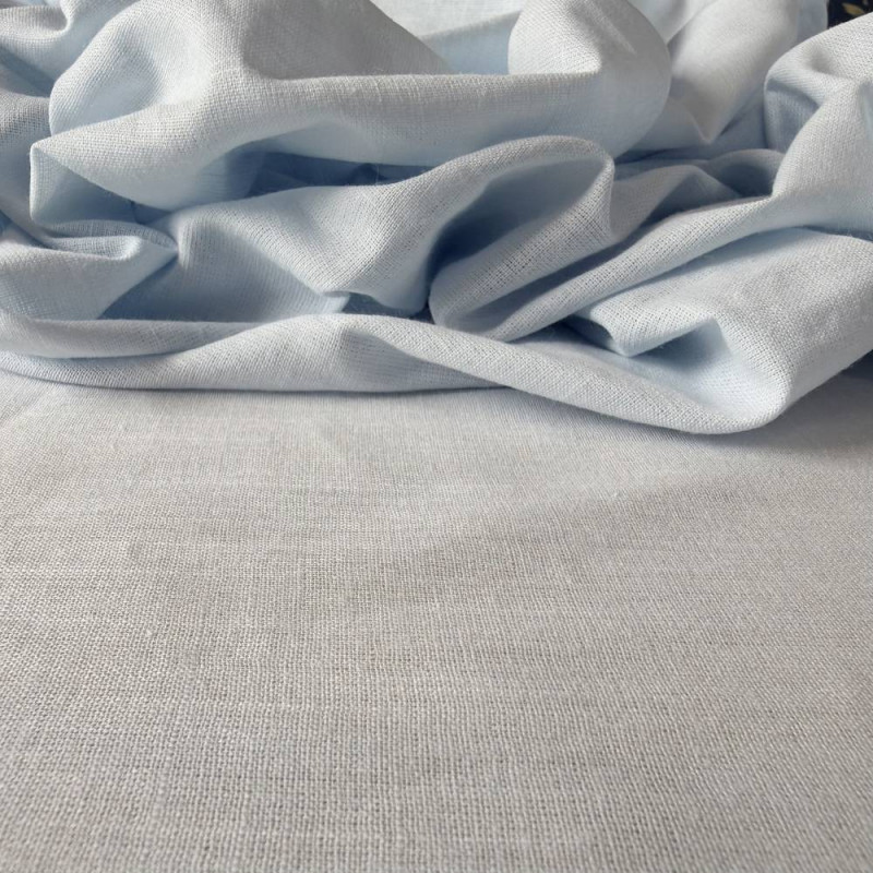 Tecido Cambraia de Algodão - Azul Bebê