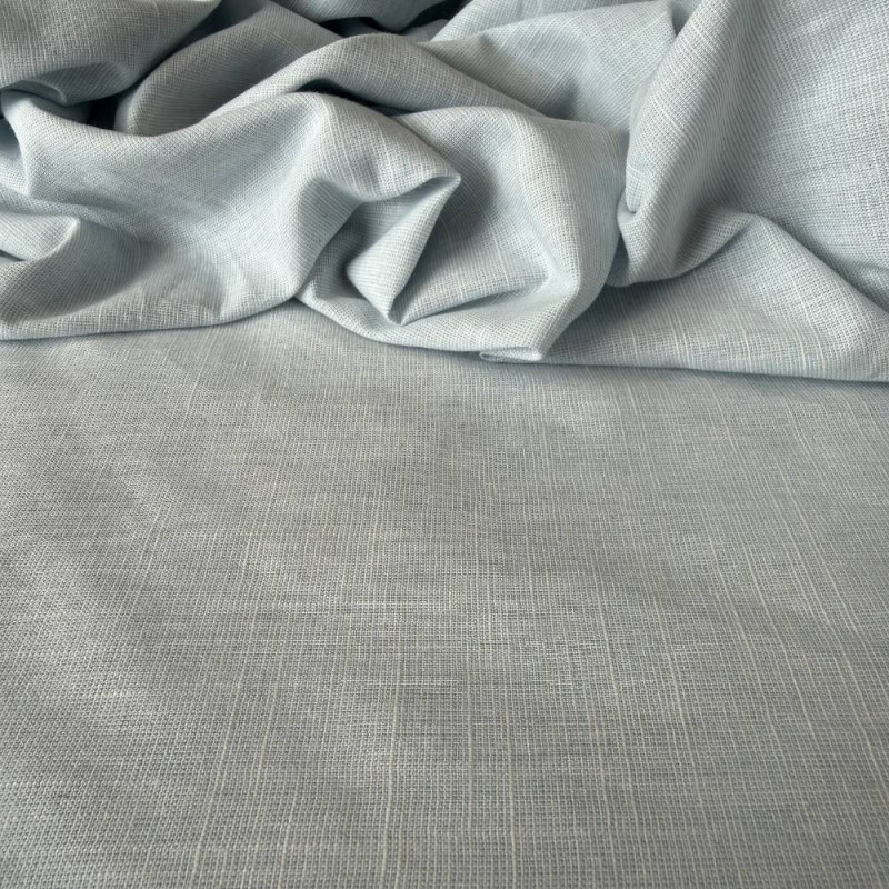 Tecido Cambraia de Algodão - Azulado Bebê