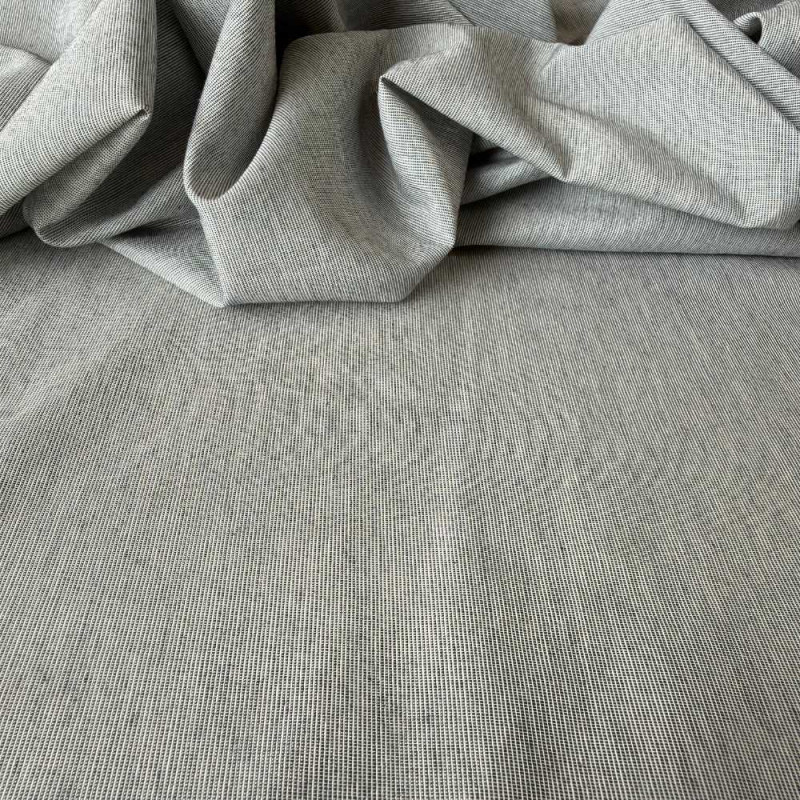 Tecido Cambraia de Algodão, Liocel e Linho - Cinza Tecido Cambraia de Algodão, Liocel e Linho - Cinza