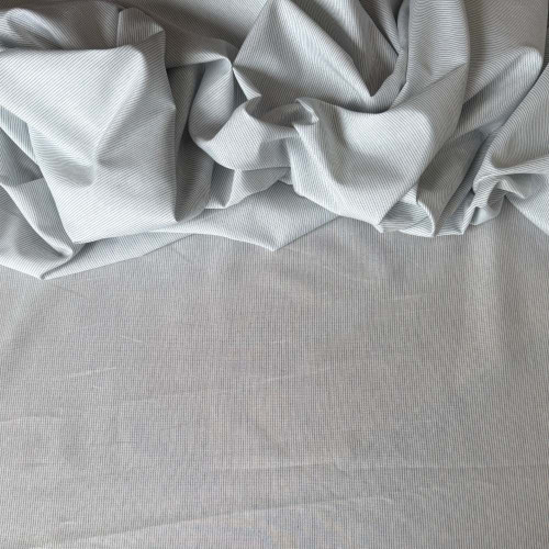 Tecido Cambraia de Algodão, Liocel e Linho - Listrada Azul Tecido Cambraia de Algodão, Liocel e Linho - Listrada Azul