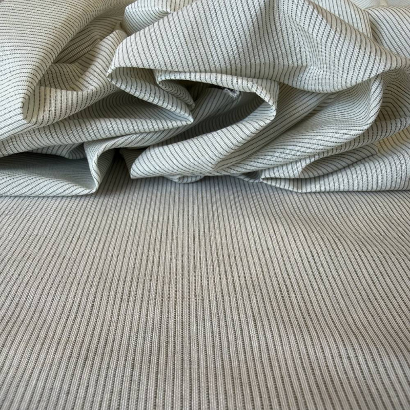 Tecido Cambraia de Algodão, Liocel e Linho - Listrada Verde Tecido Cambraia de Algodão, Liocel e Linho - Listrada Verde