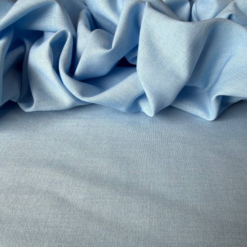  Tecido Chambre Jeans Leve - Azul Bebê