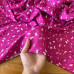 Tecido Estampado Crepe Elise - Flores Miúdas Rosa