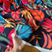 Tecido Estampado Crepe Elise - Folhagem Tropical Colorida