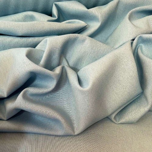 Tecido Linho com Elastano Premium Azul Capri