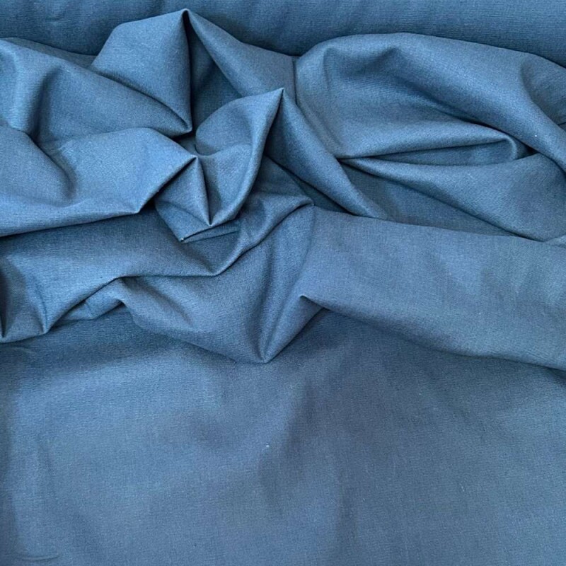 Tecido Linho com Elastano Premium Azul Cobalto