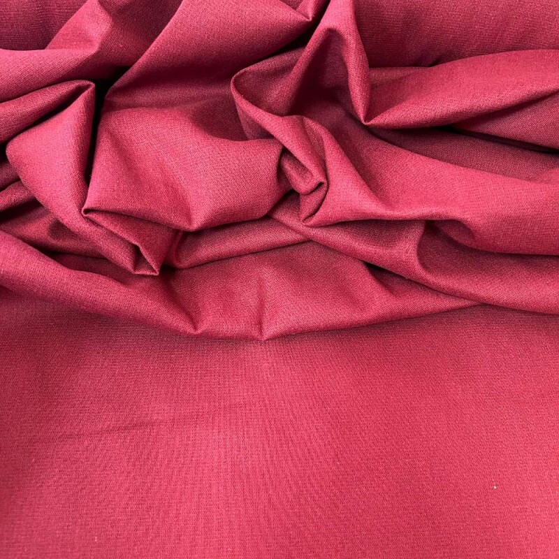 Tecido Linho com Elastano Premium Vermelho Cardeal
