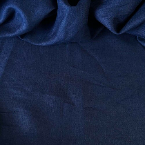 Tecido Linho Puro Alfaiataria Azul Marinho - 100% Linho
