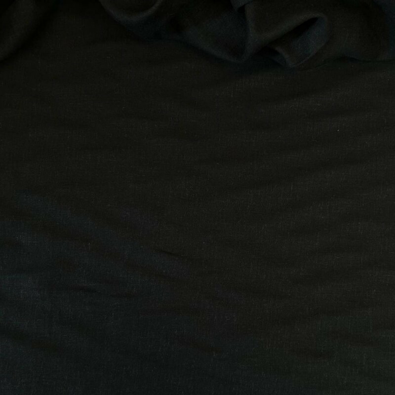 Tecido Linho Puro Milão Preto