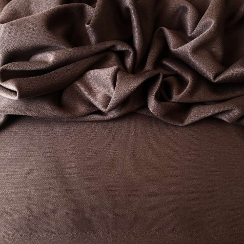 Tecido Malha Tricô Escorpada - Marrom Chocolate