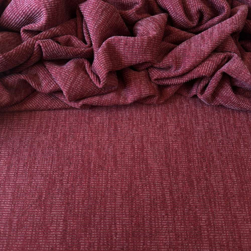 Tecido Malha Tricô Escorpada - Vinho