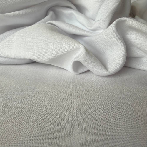 Tecido Sarja com Liocel e Elastano para Alfaiataria Premium - Branco