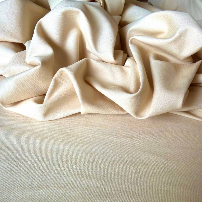 Tecido Sarja com Liocel e Elastano para Alfaiataria Premium - Bege Tecido Sarja com Liocel e Elastano para Alfaiataria Premium - Bege