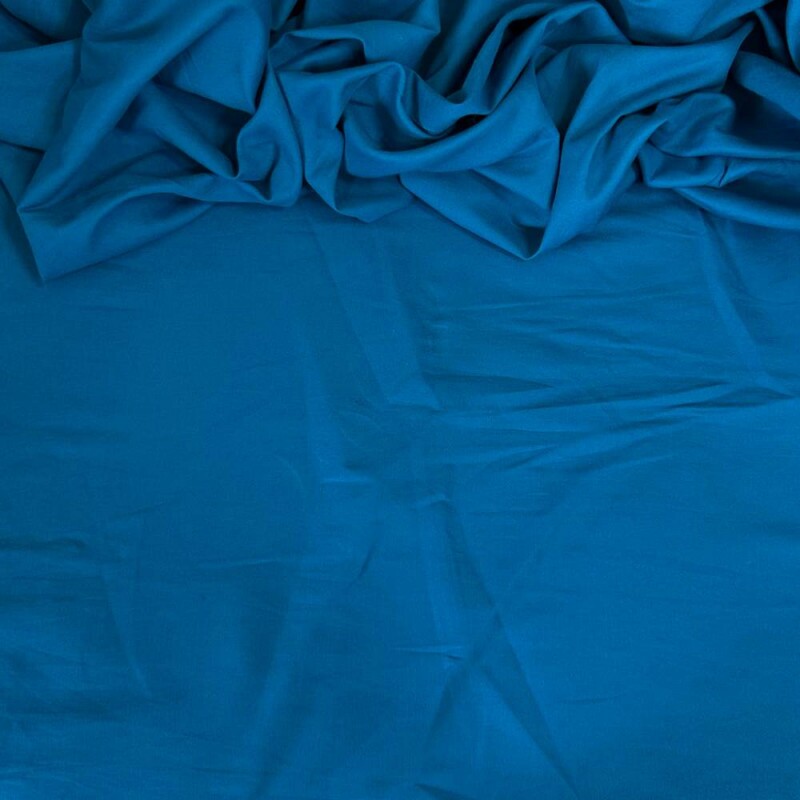 Tecido Sarja Azul Esmeralda