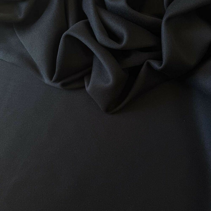 Tecido Lã Batida com Elastano Premium - Preto