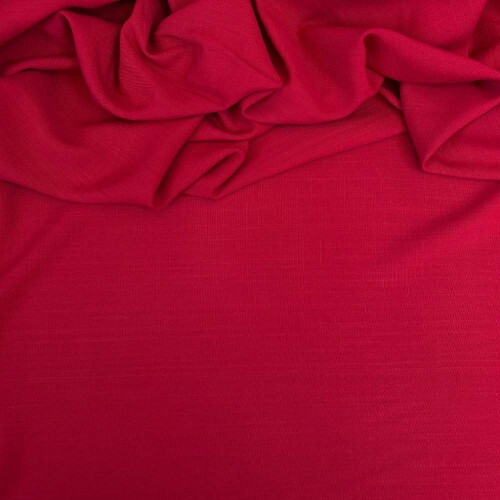 Tecido Viscolinho Vermelho Berry