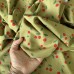 Tecido Estampado 100% Viscose - Cherry Verde Oliva Tecido Estampado 100% Viscose - Cherry Verde Oliva