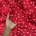 Tecido Estampado 100% Viscose - Corações Love Vermelho Tecido Estampado 100% Viscose - Corações Love Vermelho