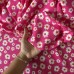 Tecido Estampado 100% Viscose - Margaridas Rosa Tecido Estampado 100% Viscose - Margaridas Rosa