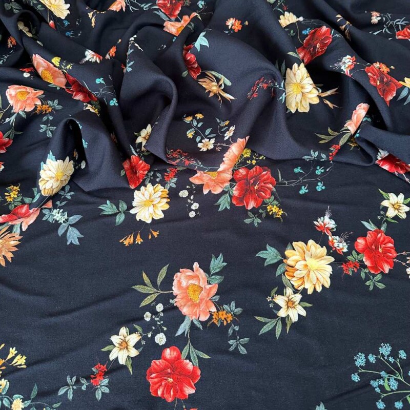  Tecido Estampado 100% Viscose  - 56