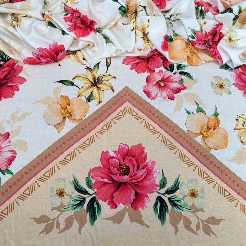  Tecido Estampado 100% Viscose  - 62