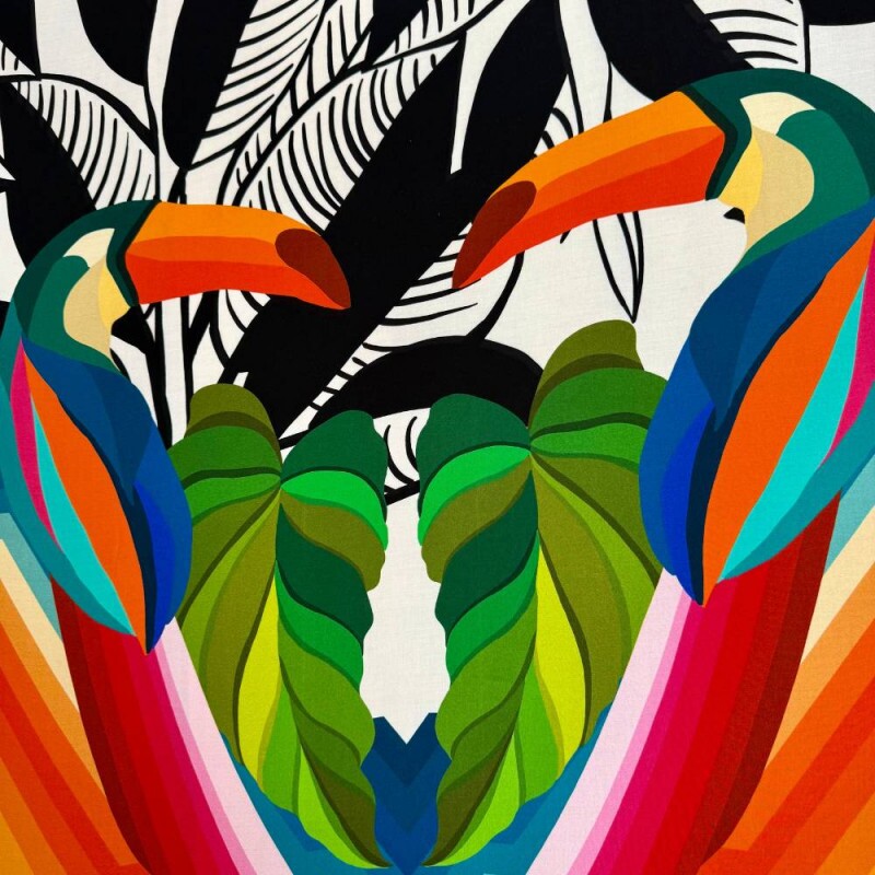  Tecido Estampado 100% Viscose  - 65
