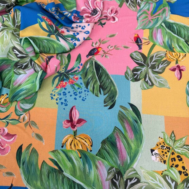  Tecido Estampado 100% Viscose  - 70