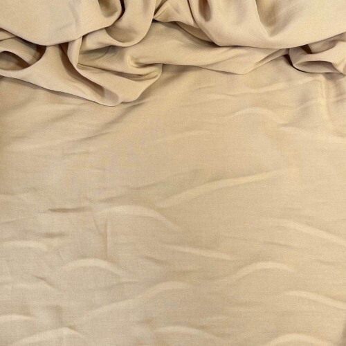  Tecido Estampado 100% Viscose Lisa Bege