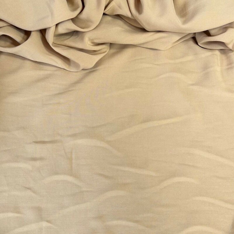  Tecido Estampado 100% Viscose Lisa Bege