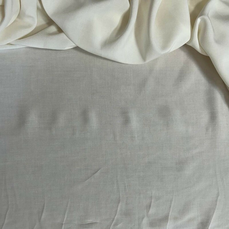  Tecido Estampado 100% Viscose Lisa Branca