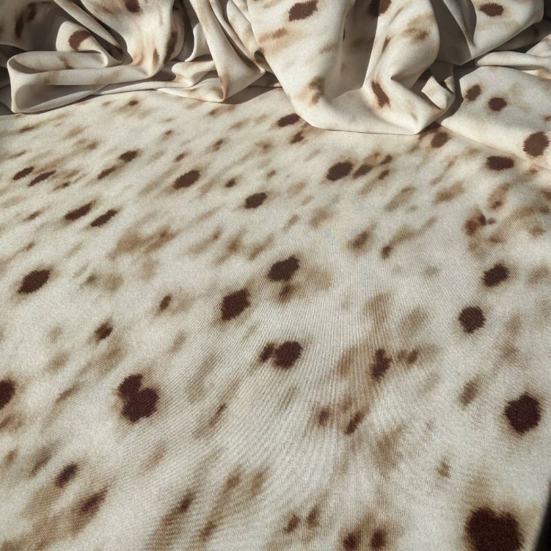 Tecido Estampado Viscoseda - Animal Print Bambi
