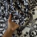 Tecido Estampado Viscoseda Azulejos Portugueses Preto e Branco - atacado