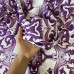 Tecido Estampado Viscoseda Azulejos Portugueses Roxo - atacado
