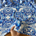 Tecido Estampado Viscoseda Azulejos Portugueses Azul Tecido Estampado Viscoseda Azulejos Portugueses Azul